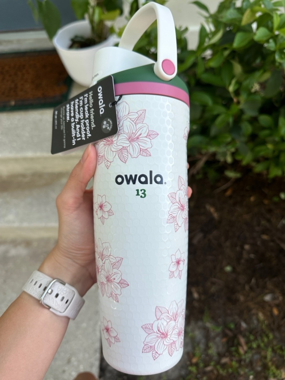 Owala "Zalea" / Azalea 13 30oz FreeSip Limited Ed. Masters Tournament Bottle